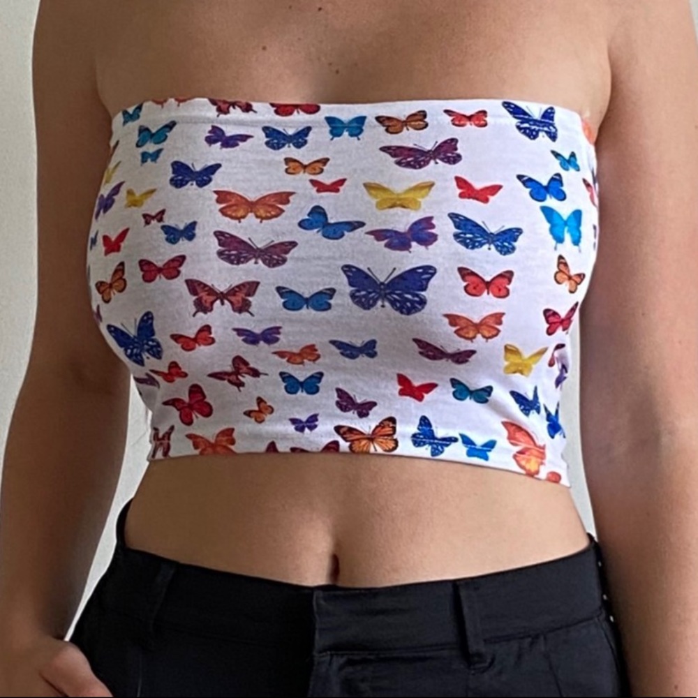 Butterfly tube top